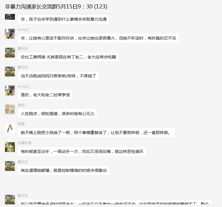 “学会用非暴力方式去和孩子进行有效沟通”尚景社区妇女线上增值读